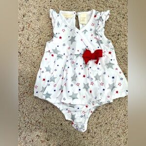 First Impressions baby girls star romper - infant girl Fourth of July outfit